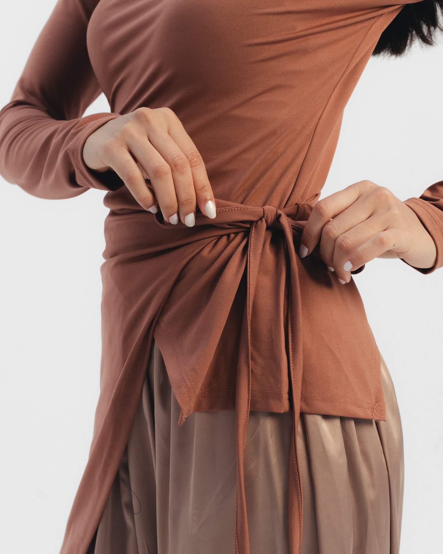 Side Tie Asymmetric Top