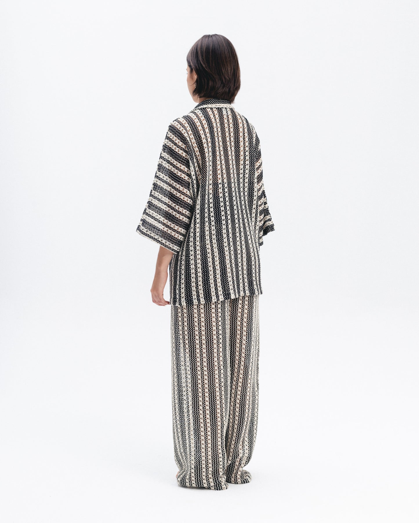 Crochet Striped Shirt