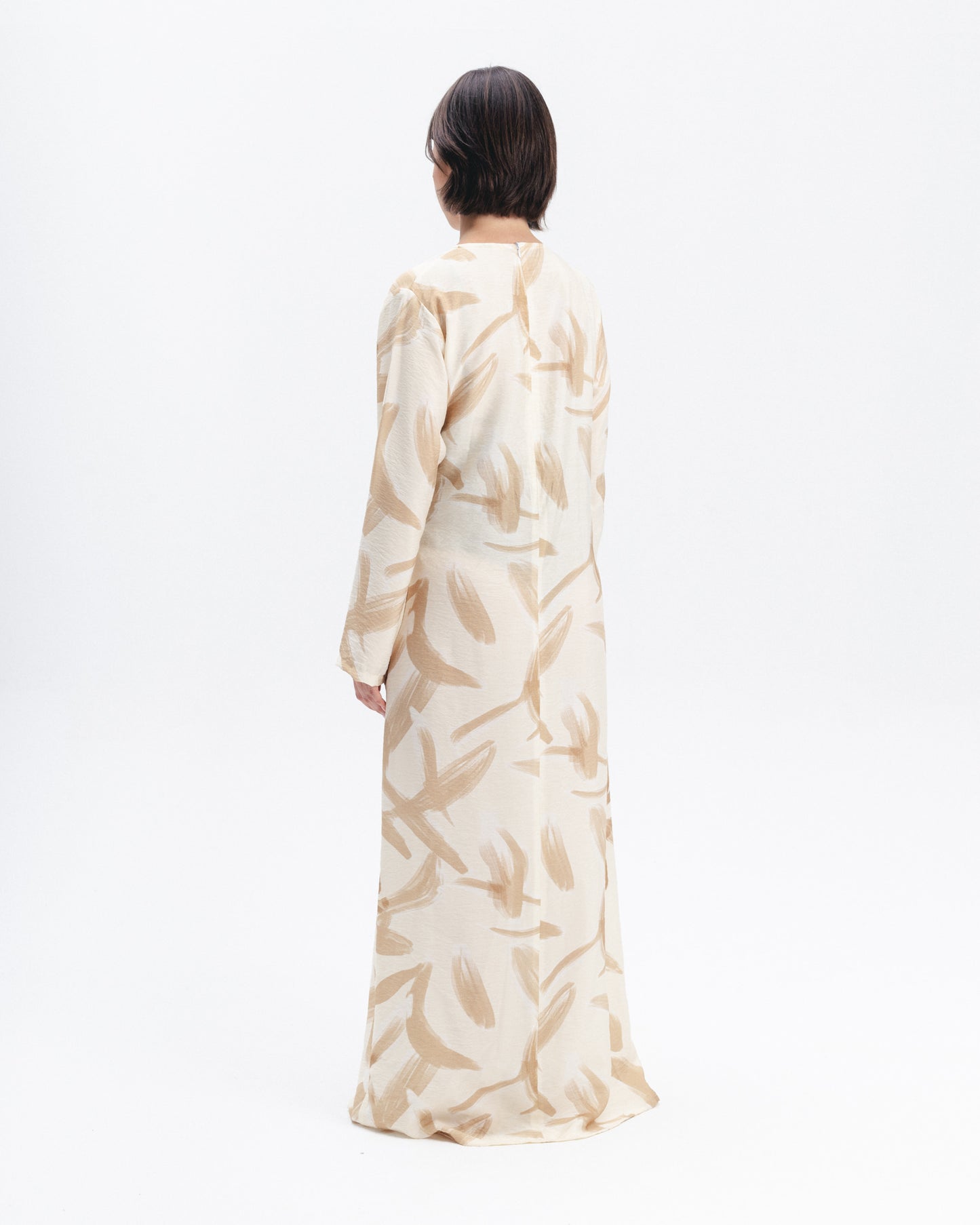 Printed Wrap Maxi Dress