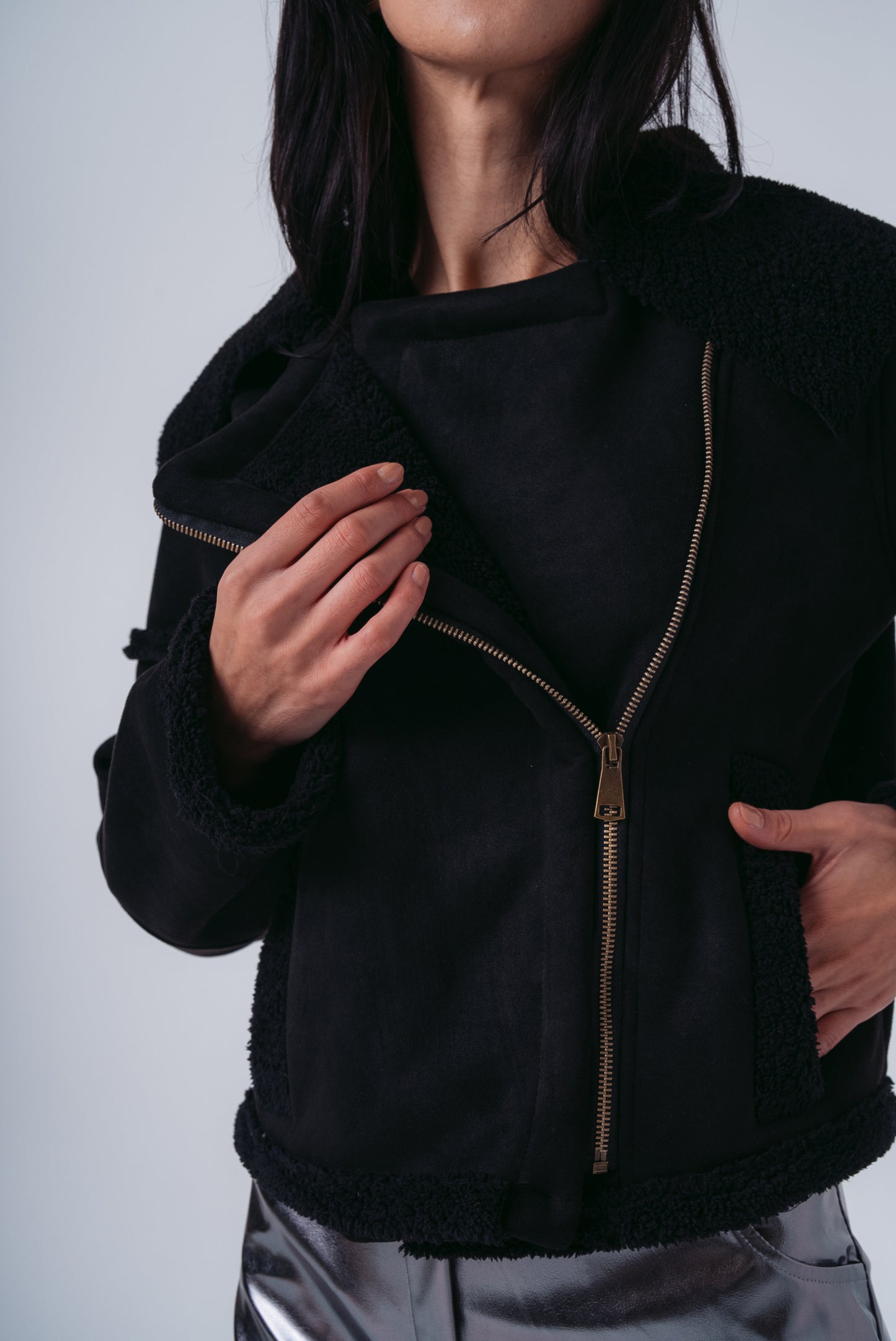 Double-Faced Jacket in Black