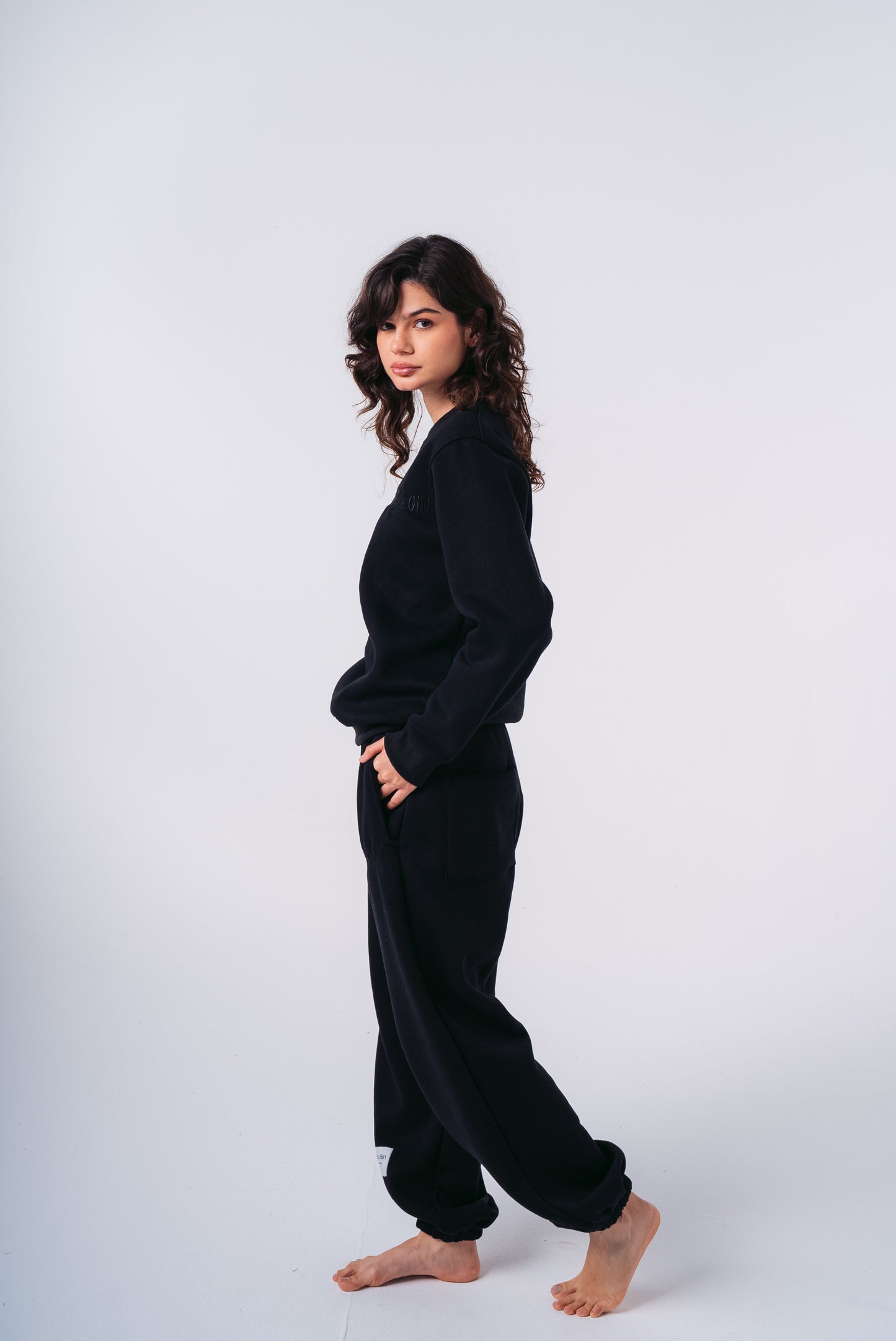 Daddy's Girl Jogger Sweatpants in Black