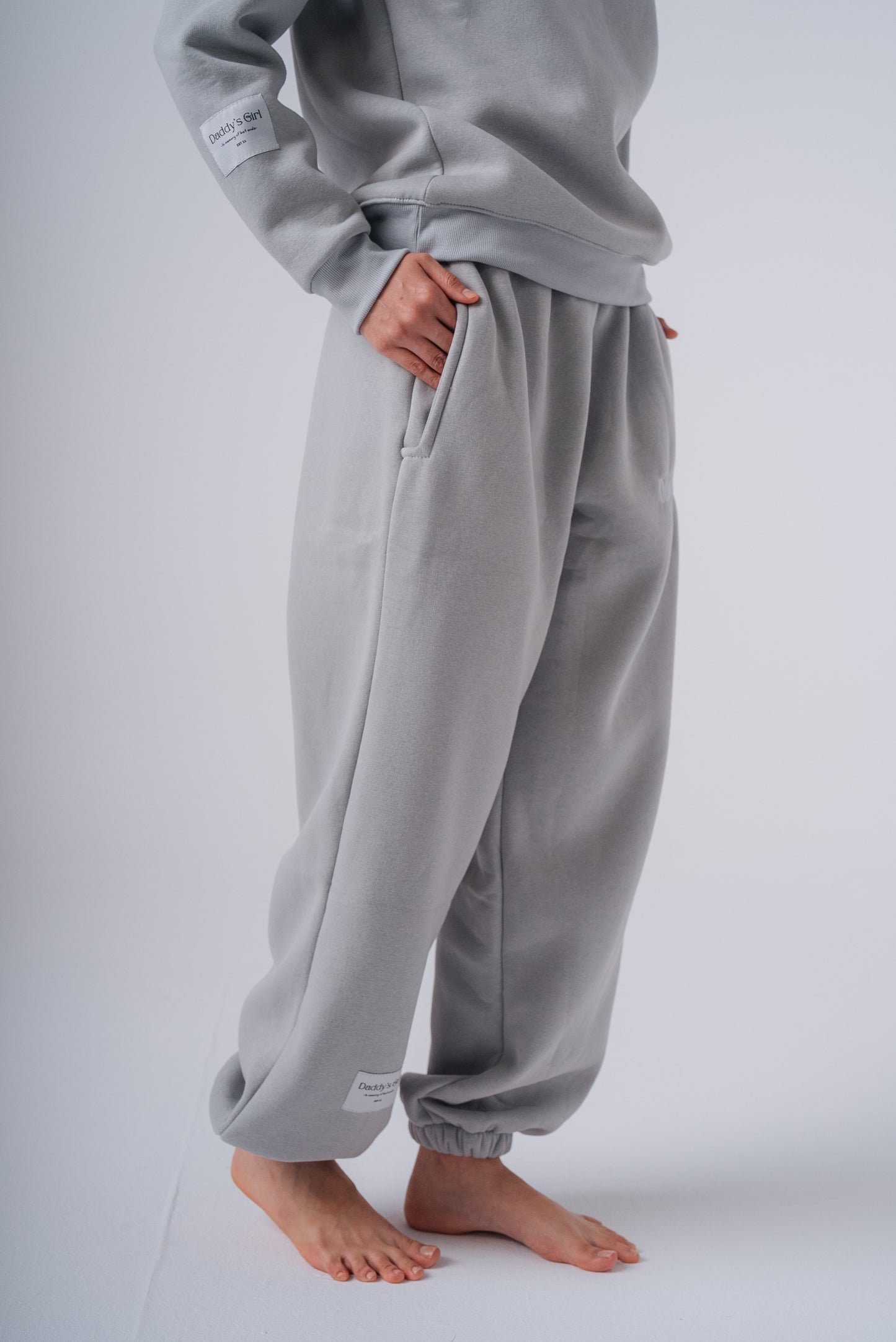 Daddy's Girl Jogger Sweatpants in Grey