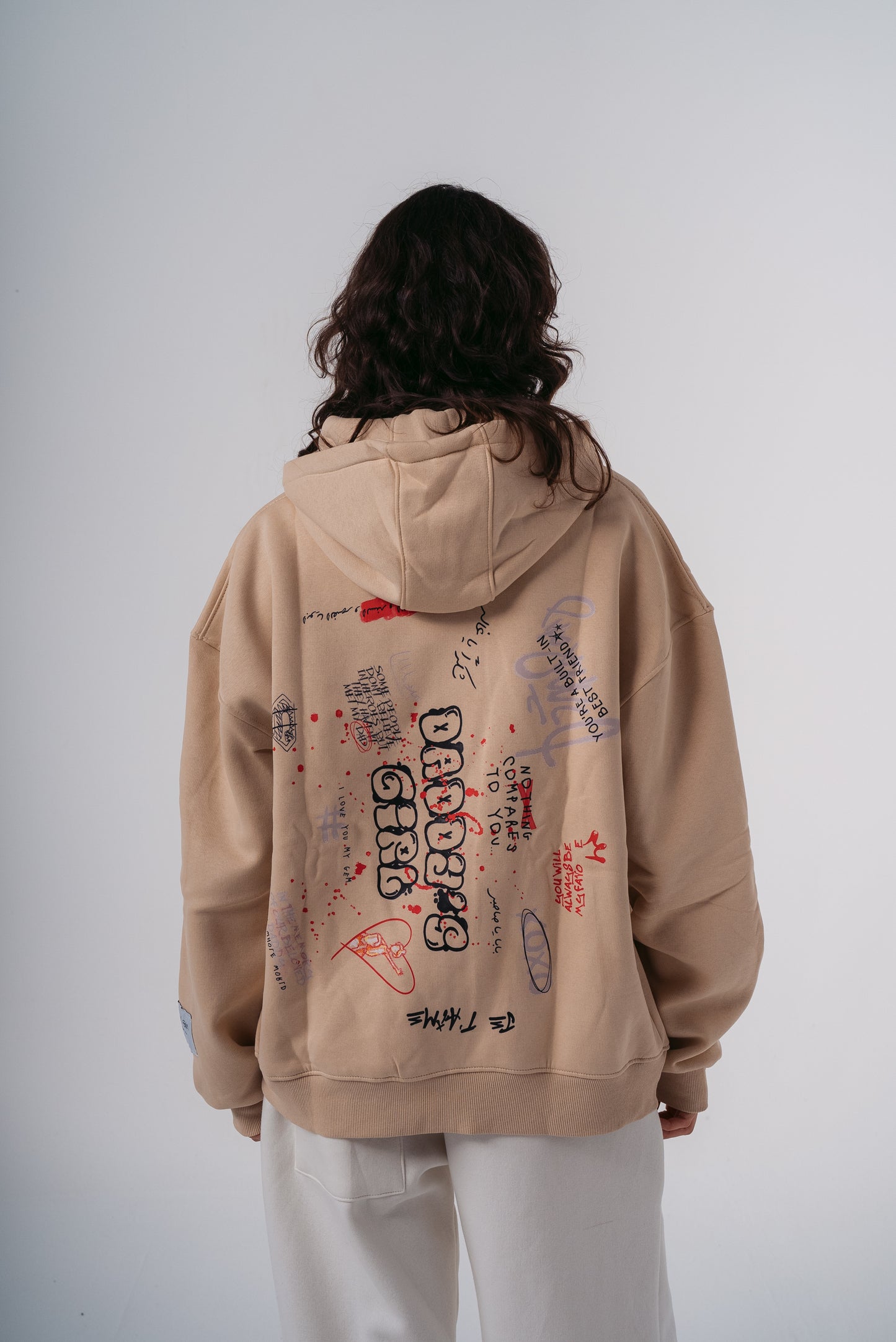 Dear Dad Hoodie in Beige