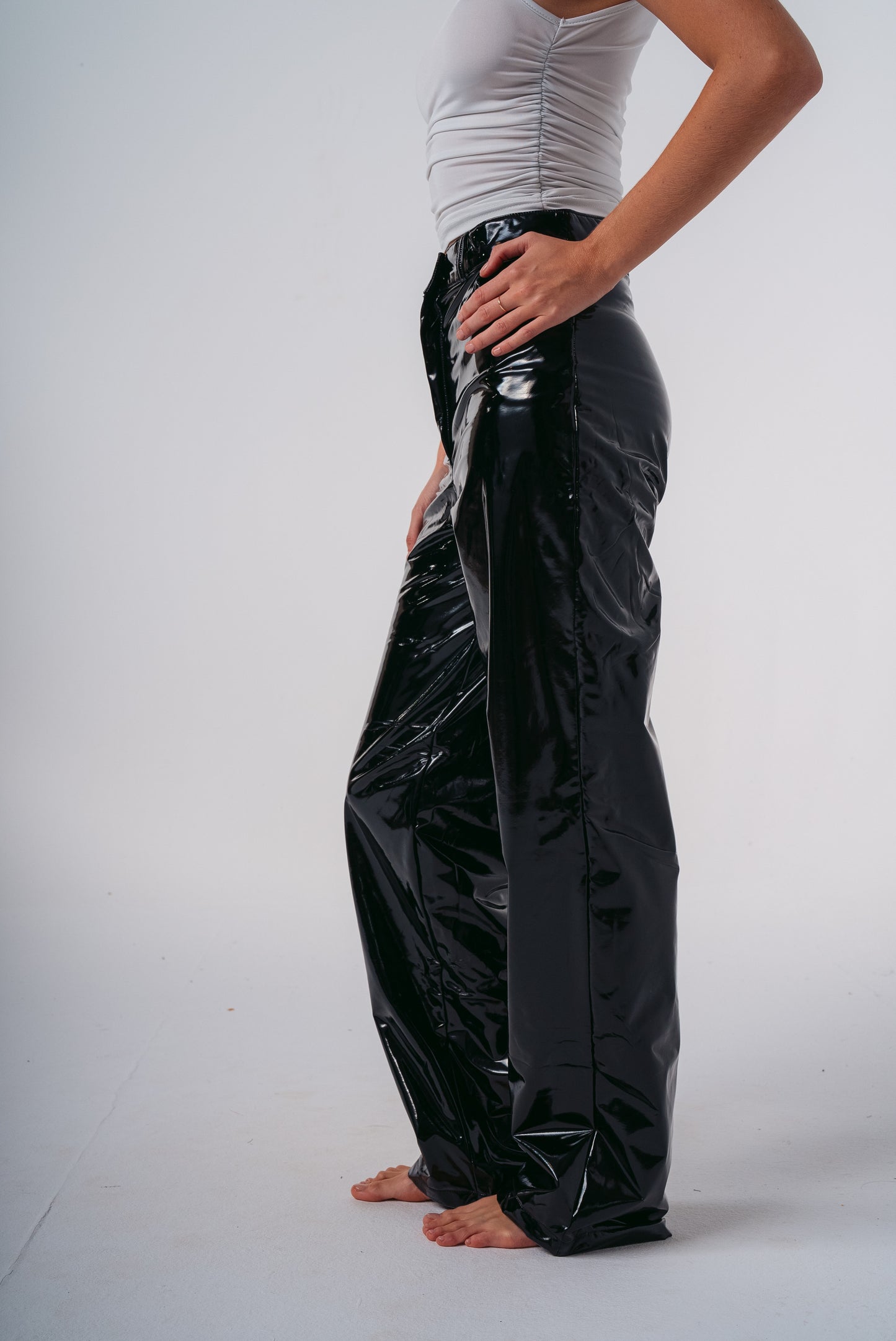 Metalic Pants in Black