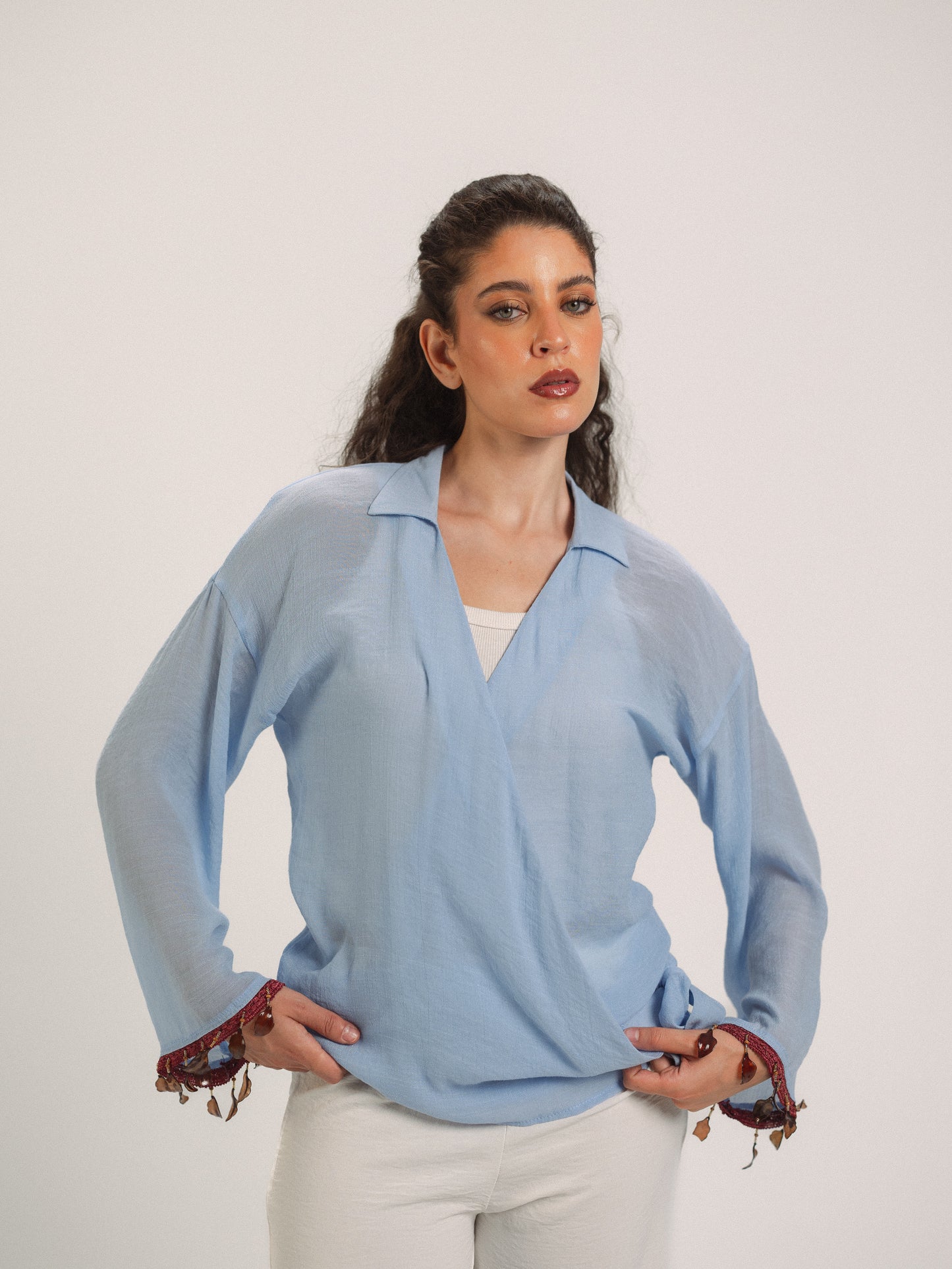 Salt Air Wrap Top