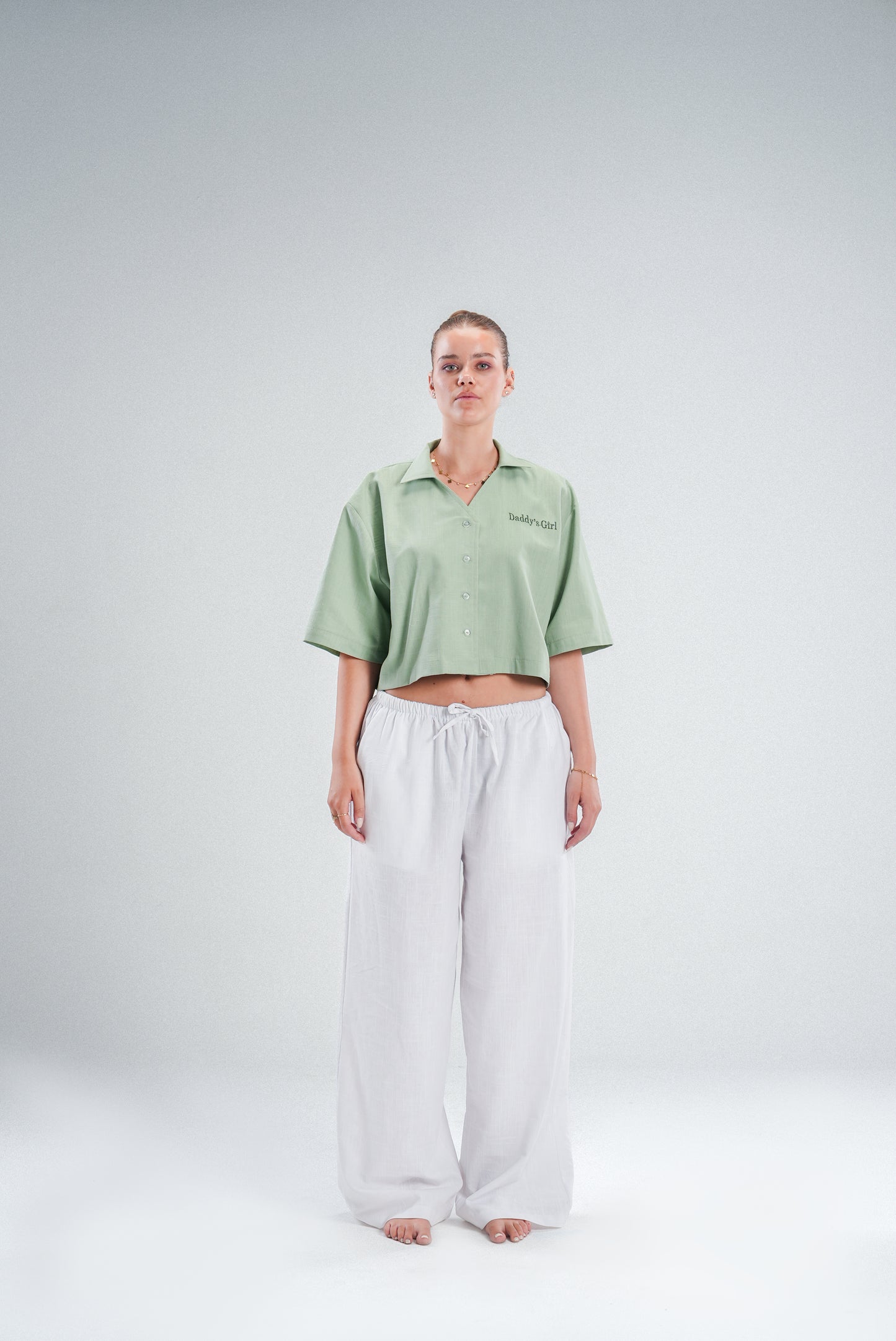Linen Pants In White