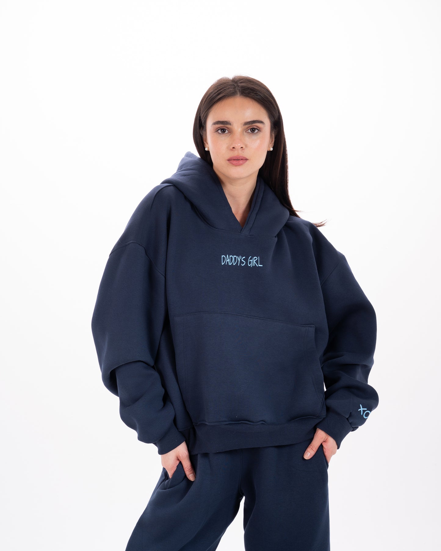 The Favorite Daughter Hoodie in Navy Blue
