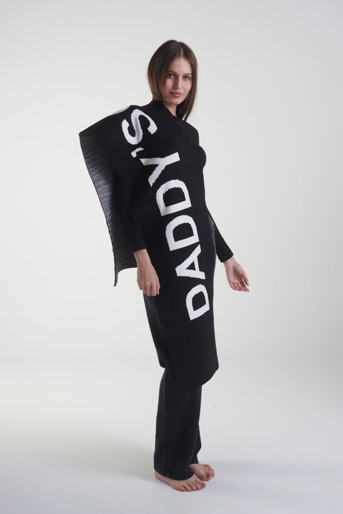 "Daddy's Girl" Scarf in Black