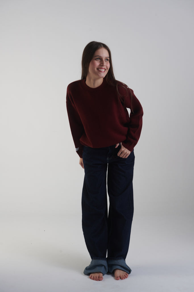 Knitwear Sweater in Burgundy