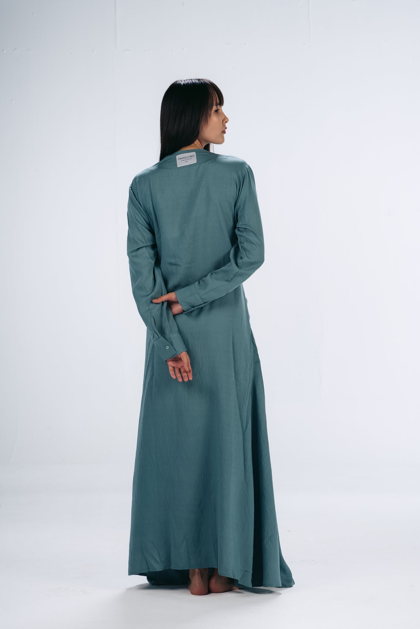 Wrap Dress in Teal Green