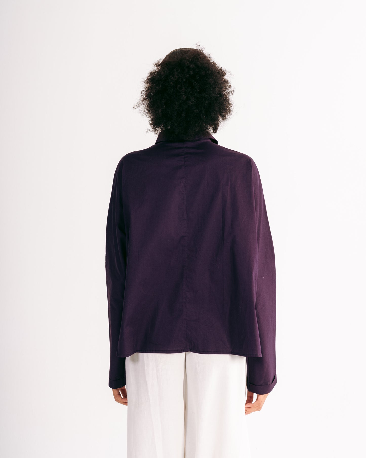 Poplin Shirt in Purple