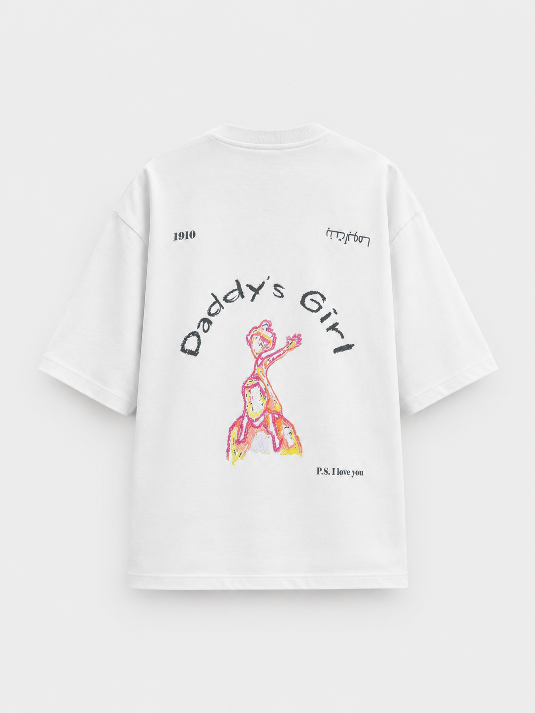 The Daddy's Girl Back T-Shirt in White