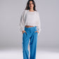 Double Waisted Pants in Blue