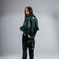 Double-Faced Leather Jacket in Green