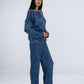 Blue Pleated Pants