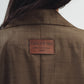 Linen Blend Blazer With Decorative Buttons in Olive