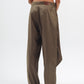 Draped Tailored Trousers in Olive