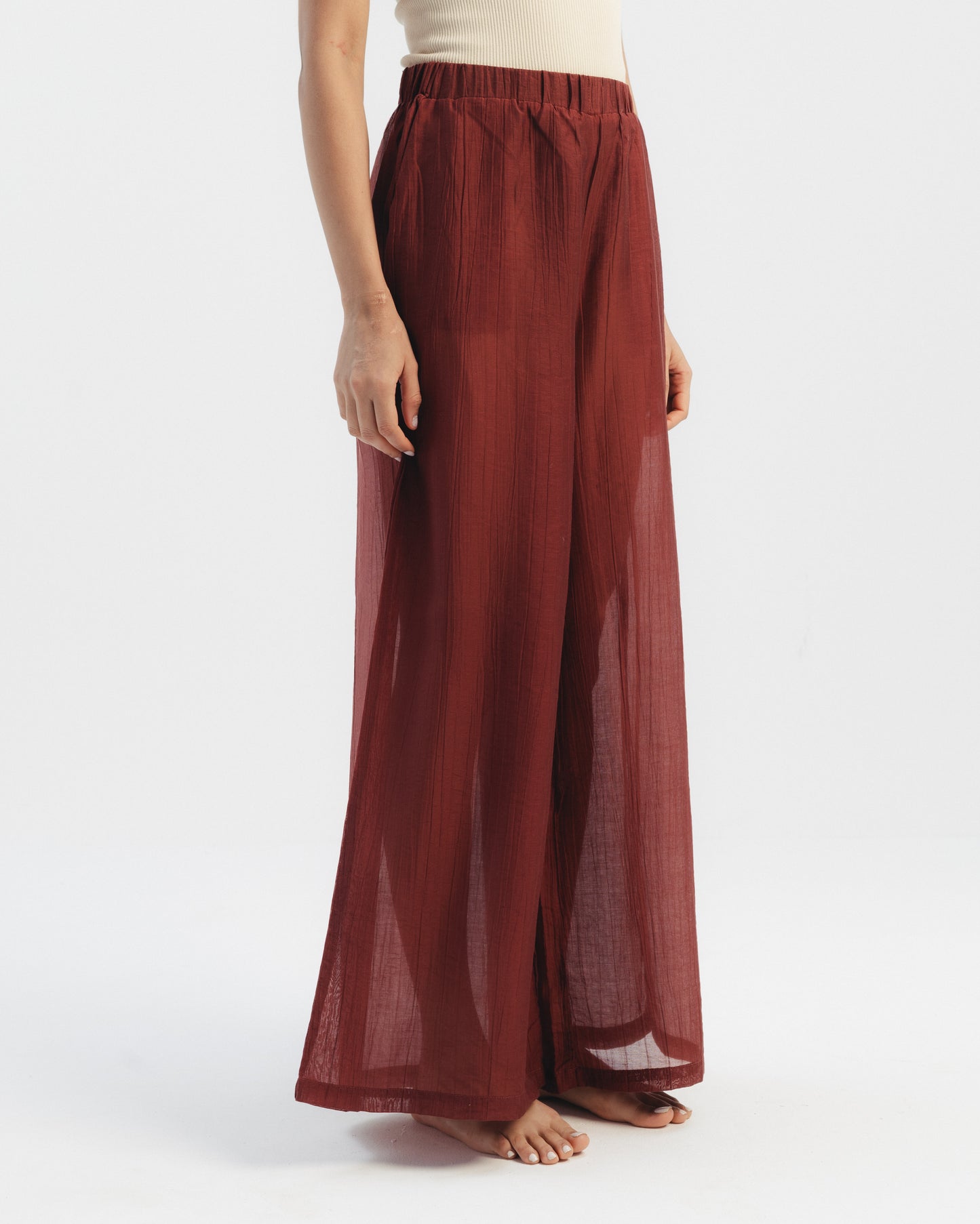 Ruffle Detail Sheer Co-Ord Set