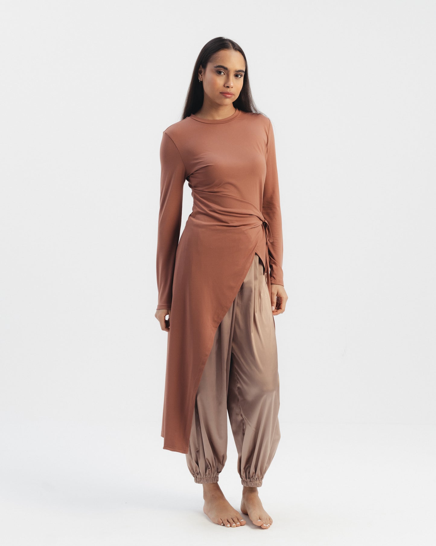 Side Tie Asymmetric Top