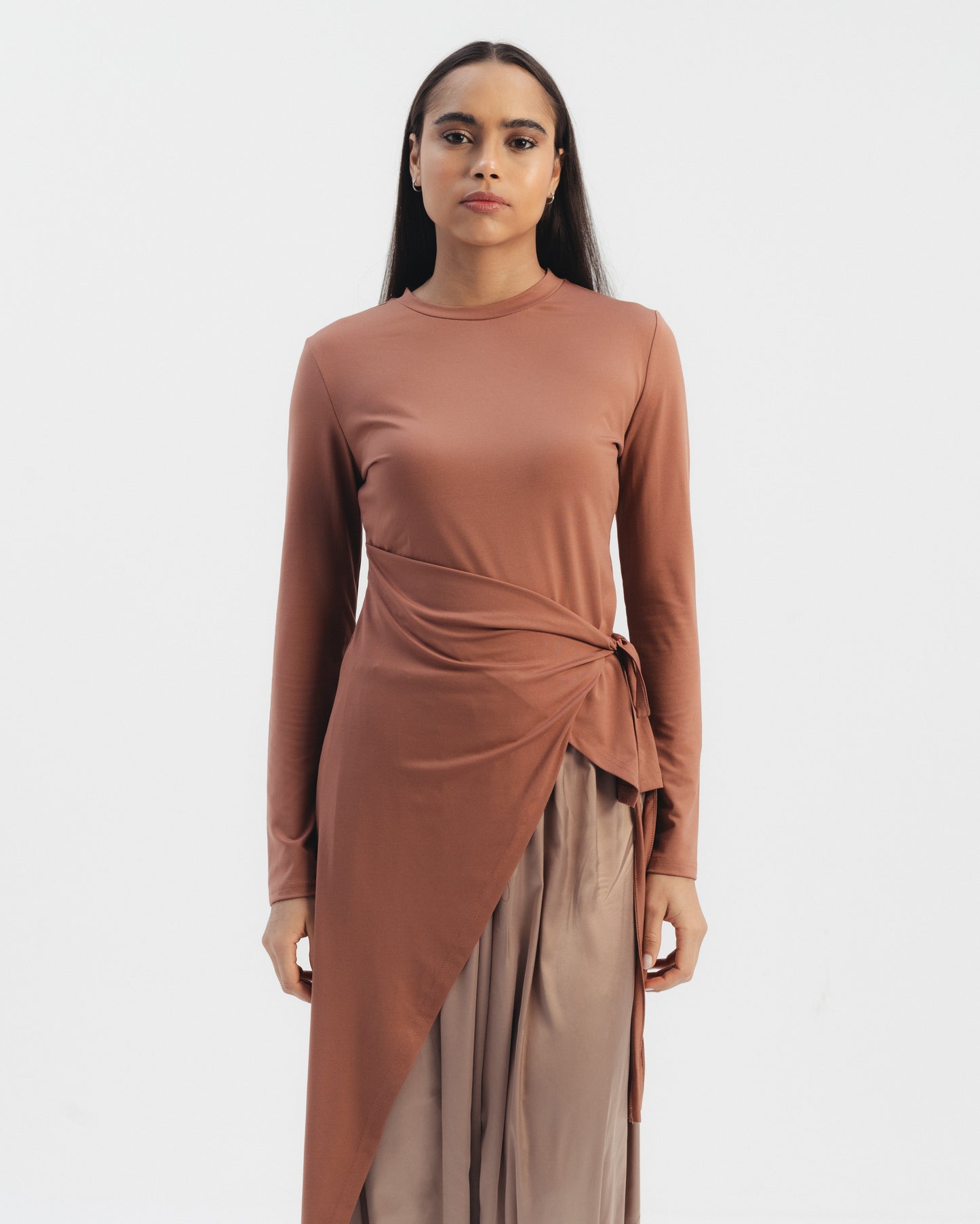 Side Tie Asymmetric Top