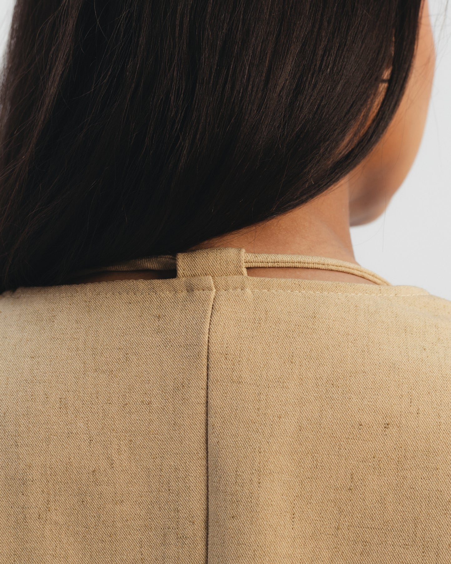 Beaded Detail Linen Blazer