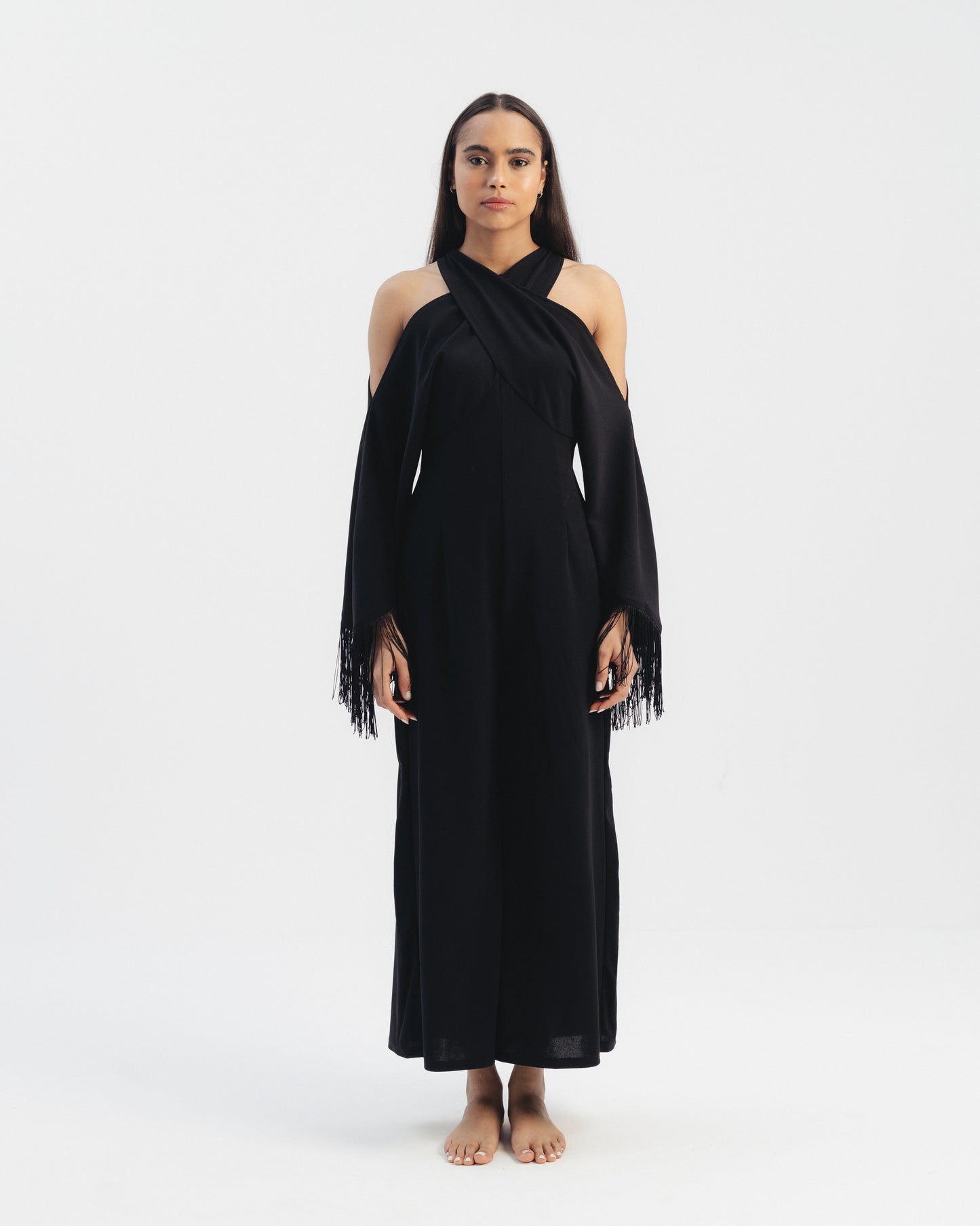 Fringe Sleeve Jumpsuit