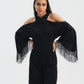 Fringe Sleeve Jumpsuit