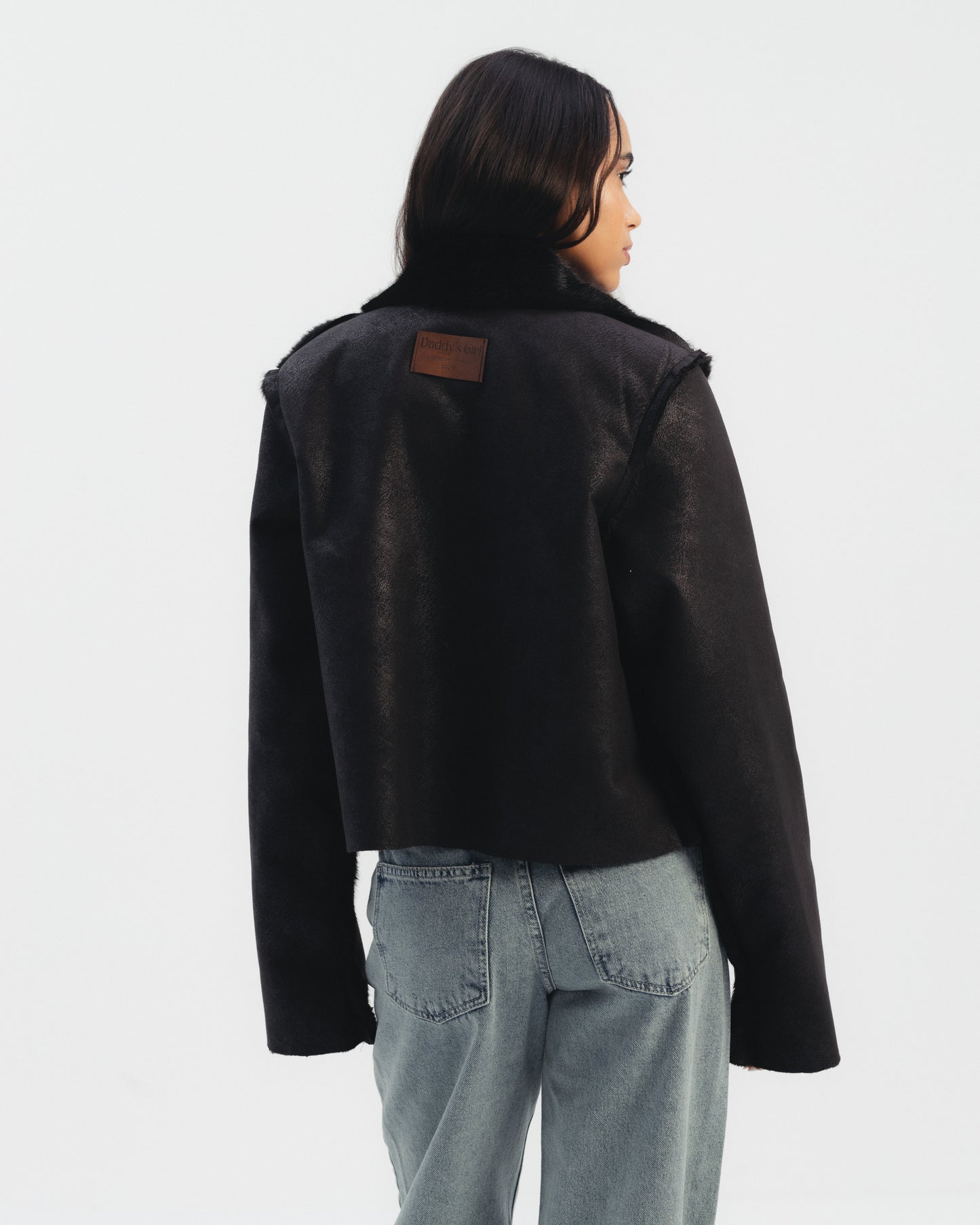 Reversible Double Faced Jacket in Black