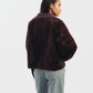 Reversible Double Faced Jacket in Burgandy
