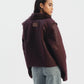 Reversible Double Faced Jacket in Burgandy