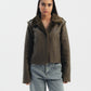 Reversible Double Faced Jacket in Olive