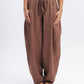Ballon Linen-Blend Pants in Brown