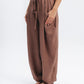 Ballon Linen-Blend Pants in Brown
