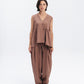 Ballon Linen-Blend Pants in Brown