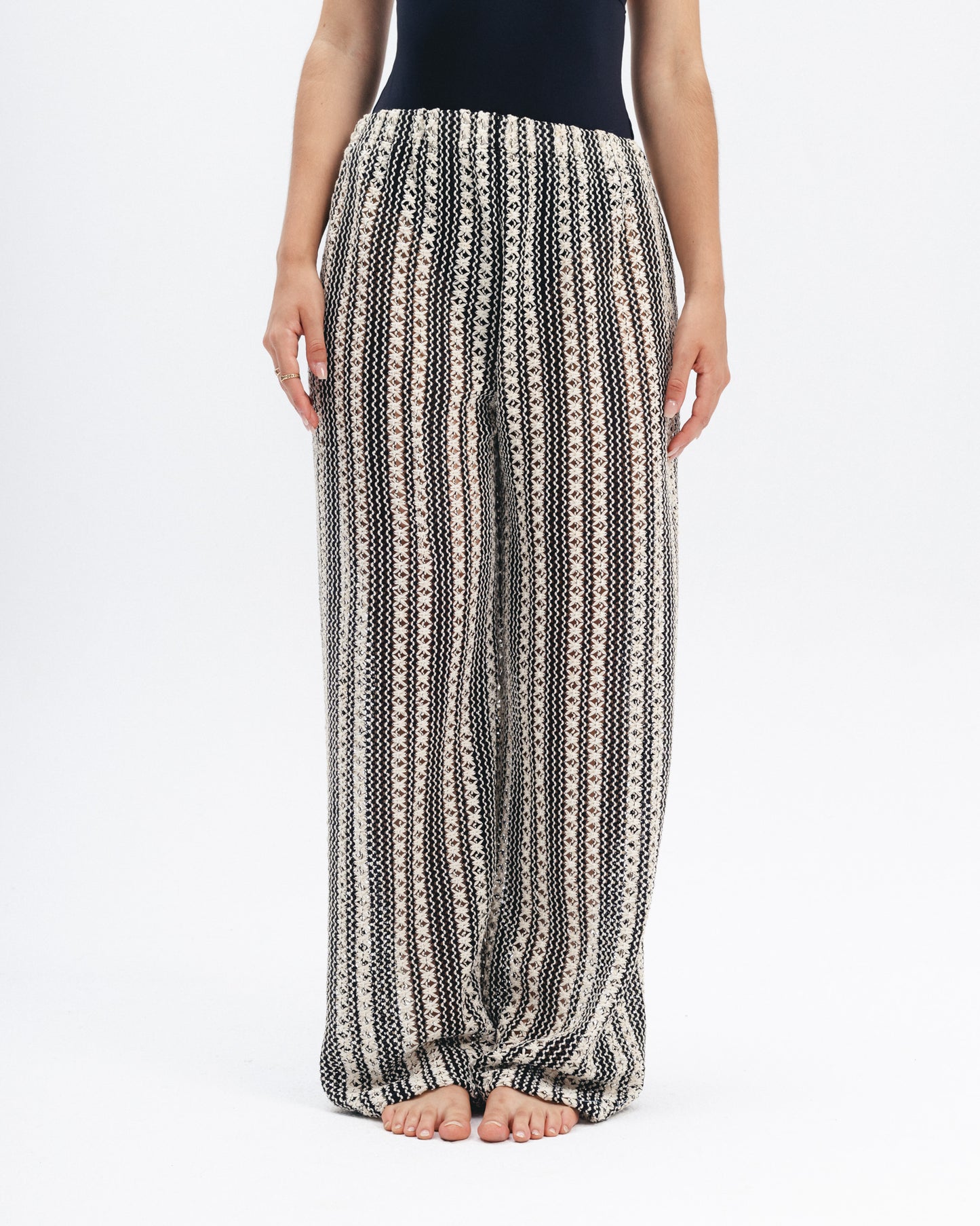 Crochet Striped Pants