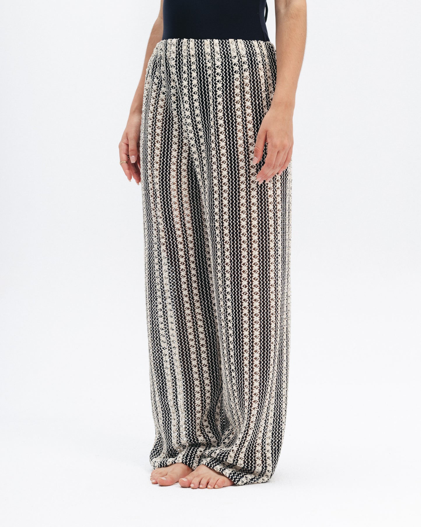 Crochet Striped Pants