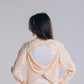 Open-Back Top in beige