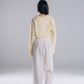 Linen Wrap-Top in Yellow