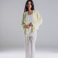 Linen Kimono in lemon Green