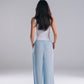 Straight Fit Pants in Baby Blue