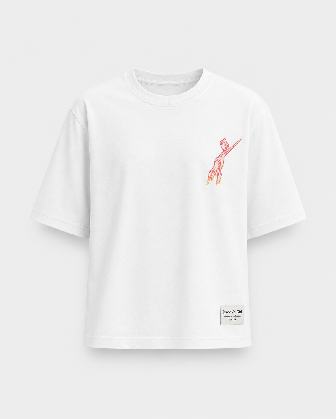 The Daddy's Girl Back T-Shirt in White