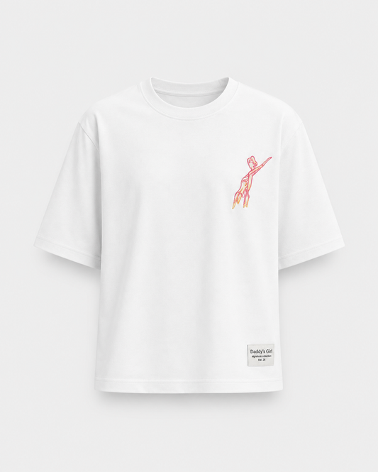 The Daddy's Girl Back T-Shirt in White