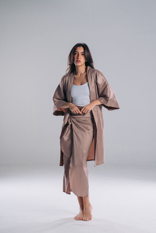 The Radiant Dream Kaftan in Beige