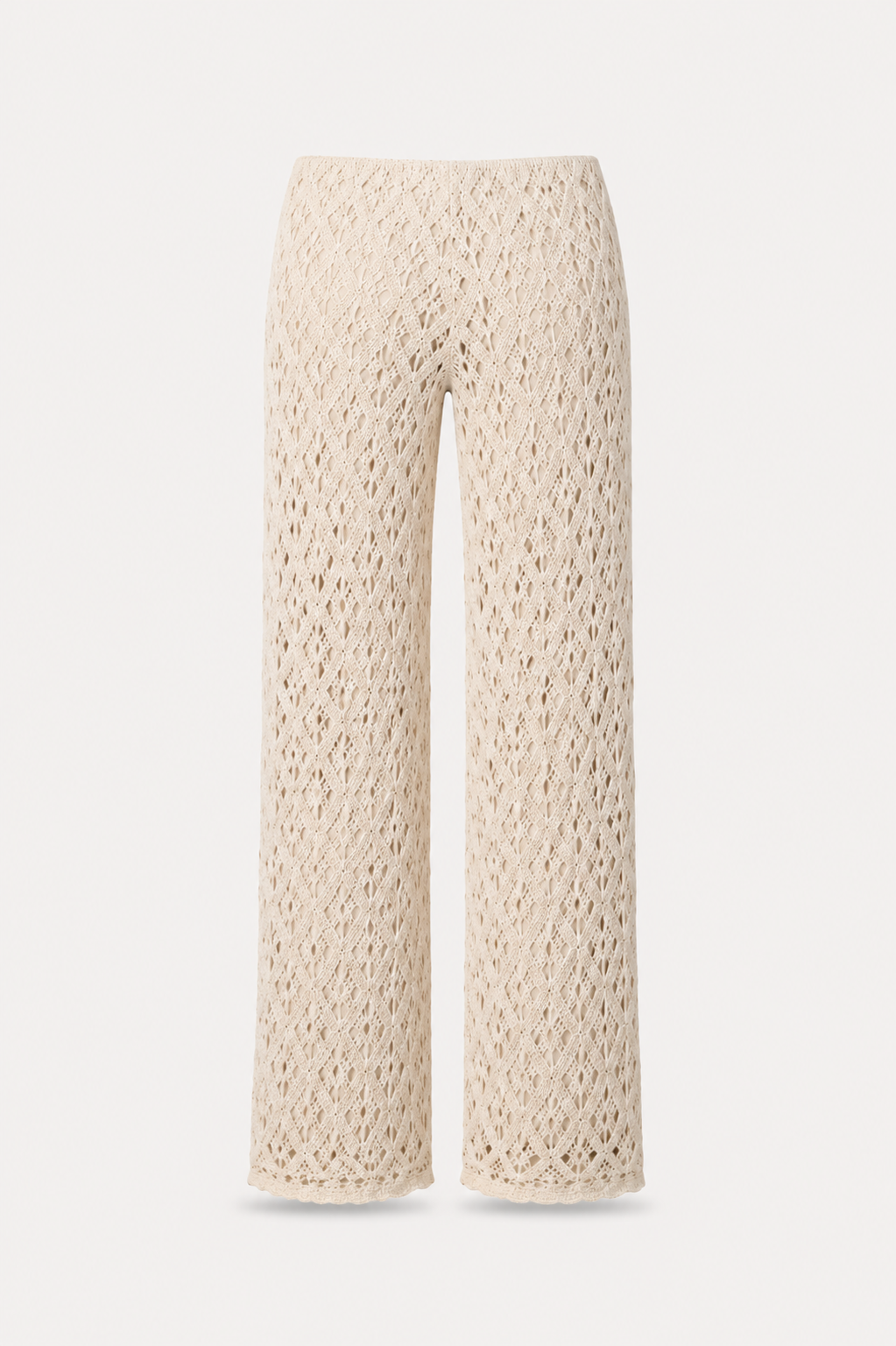 Crochet Wide-Leg Pants