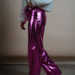 Metallic Pants in Pink