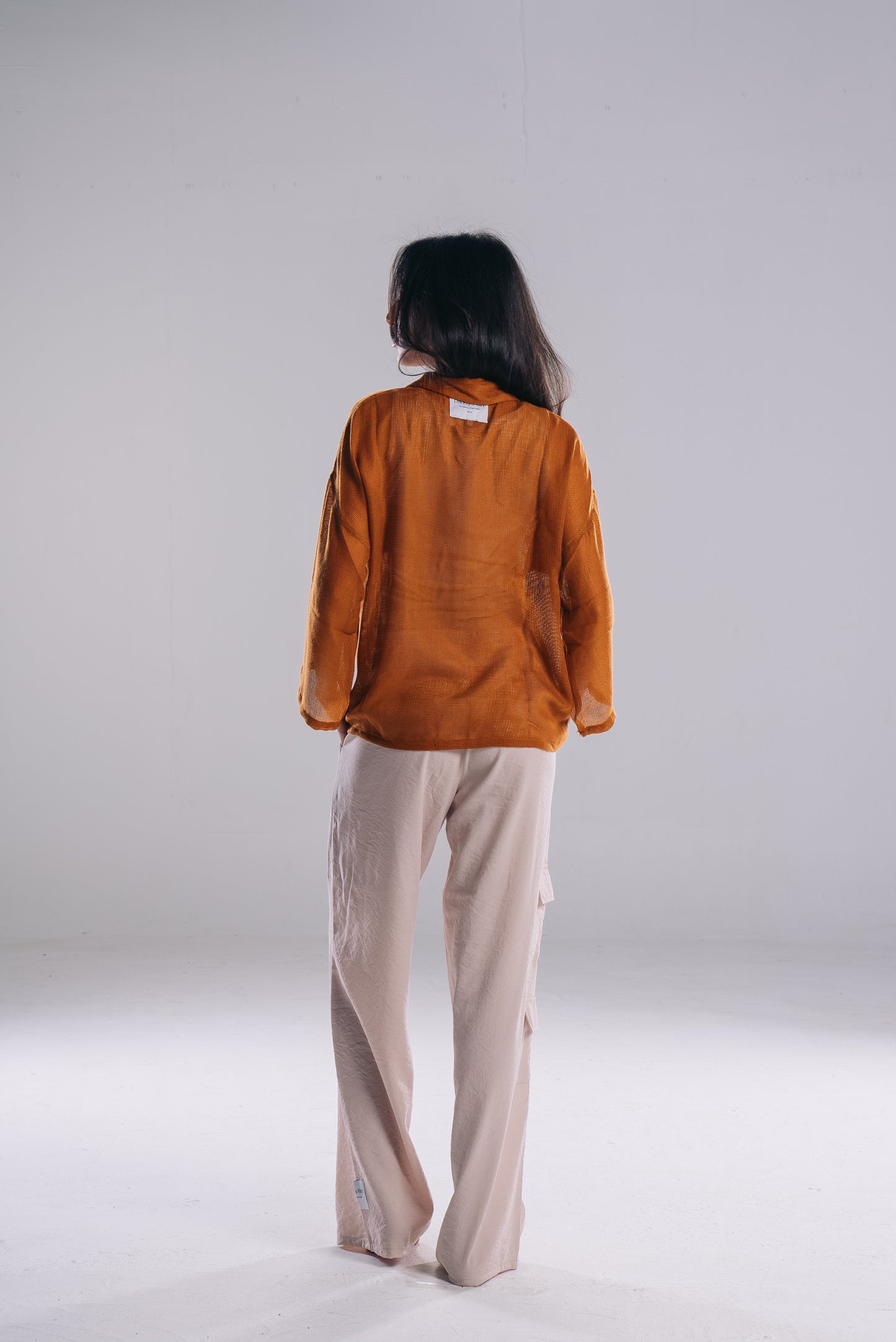 Mesh Chemise in Brown