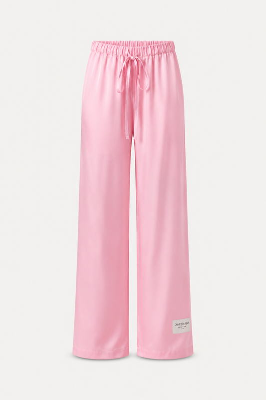 Blush Satin Pants