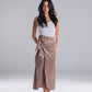 Wrapped in Style Skirt in Beige