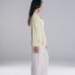 Linen Kimono in lemon Green