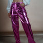 Metallic Pants in Pink